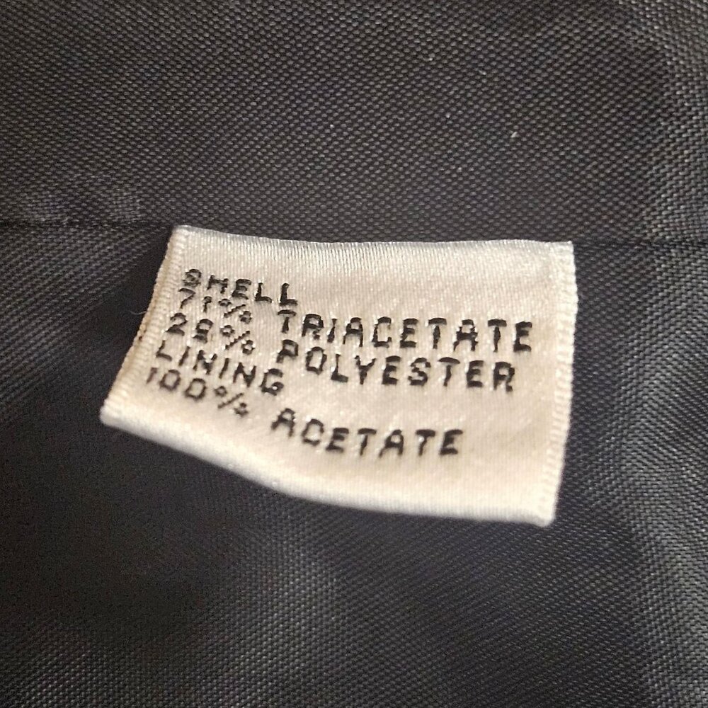 Talbots Petites Black Sheath Dress Womens 12 Short Sleeve V Neck Lined Career - Picture 8 of 9